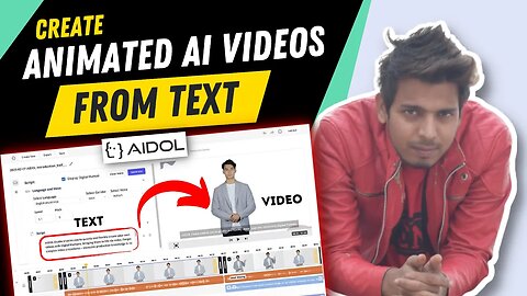 Aidol Studio Review - Create Animated Video From Text using Ai