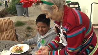 Seniors and child abuse survivors give hope to each other for the holidays