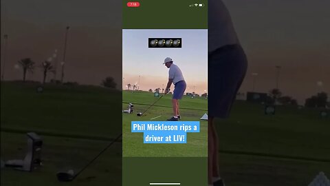 Phil Mickleson rips a driver at LIV! #philmickelson #livgolf #tomgillisgolf