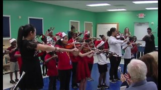 Boys and Girls Club children perfrom first violin recital