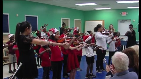 Boys and Girls Club children perfrom first violin recital