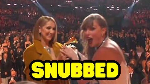 Taylor Swift SNUBS Celine Dion - 2024 Grammys