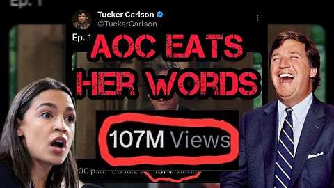 SHOCKING! AOC on Tucker Carlson "Deplatforming Works"