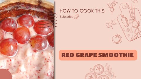 Red Grape Smoothie 🍇 | How to cook this | Amazing short cooking video #shorts #foodie