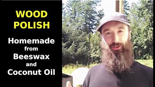 Homemade Wood Polish w/ Beeswax & Coconut Oil