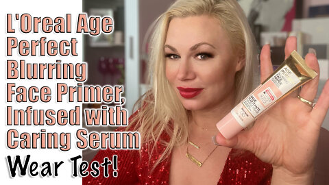 L'Oreal Age Perfect Blurring Face Primer Infused with Caring Serum Wear Test | Code Jessica10 saves