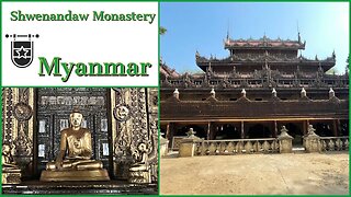 Shwenandaw and Atumashi Monastery - Amazing Teak Wood Carved Building - Mandalay Myanmar