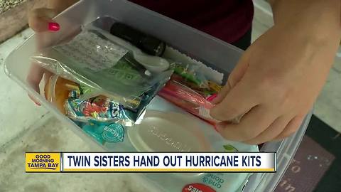 Twin sisters help retirees prep for a hurricane