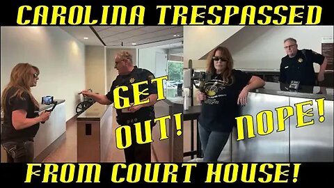 Frauditor Carolina & Pal Trespassed From Tarrant County Court House!