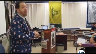 Teacher sings song to help shake first day jitters