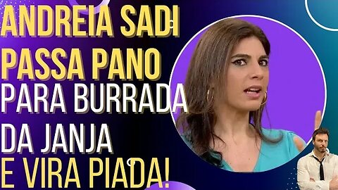 Andreia Sadi e Globo News passam pano pra Janja e viram piada!