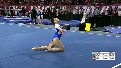 Leanne Wong wins another all-around title (4th of season) Florida at Oklahoma 3/3/23