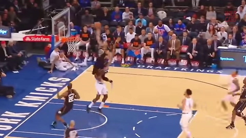 Watch Giannis Antetokounmpo Jump Over Defender For Epic Dunk