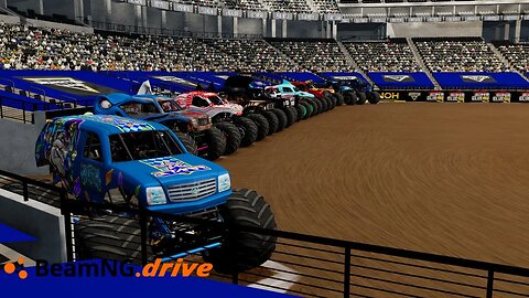 BeamNG.Drive Monster Jam| 12 Truck Racing & Freestyle| Monster Jam Allegiant 2023 #monsterjam