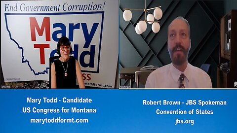 The Mary Todd Show - Mary Interviews Robert Brown from JBS on Article V