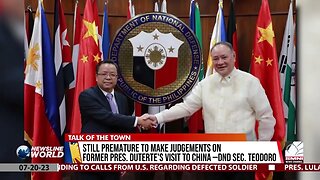 Still premature to make judgements on former Pres. Duterte's visit to China –Defense Sec. Teodoro