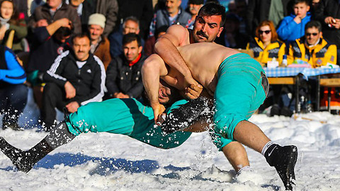 Turkish Wrestlers Have Their OWN Winter Olympics in the Snow