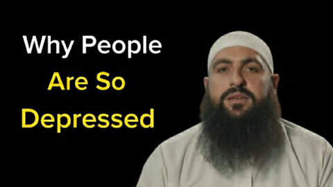 Why People Are So Depressed By-- Muhammad Hoblos #Allah #quran #peace #satisfaction