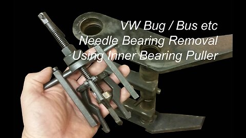 How To Use Inner Bearing Puller Tool, Beam Needle Bearing Removal, VW Beetle VW Bus Type3 Bug Split