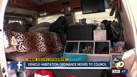 Vehicle Habitation ordinance moves to City Council