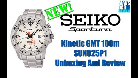 Rolex Is That You? | Seiko Sportura Kinetic GMT 100m SUN025P1 Unbox & Review