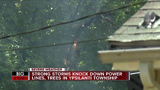 Afternoon storms knock out power to thousands in Washtenaw and Wayne counties
