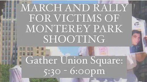 The #MontereyPark Rally Union Square to Kim Lau Park 1/23/23 hosted by @GAGnoguns @MomsDemand