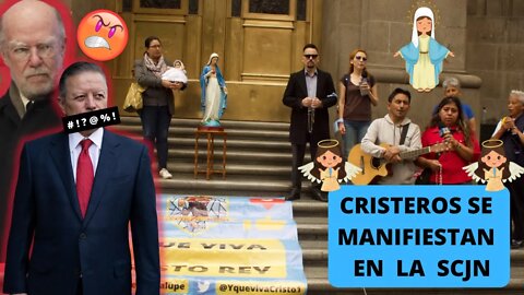 CRISTEROS SE MANIFIESTAN EN LA SUPREMA CORTE DE JUSTICIA DE LA NACION #SCJN #ProhibenNavidad #Grinch