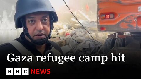 BBC on scene of damage after Gaza refugee camp blast - BBC News