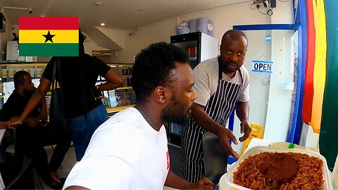 Real Taste Of African Flavours In London | PEANUT SOUP + FUFU & JELLOF RICE