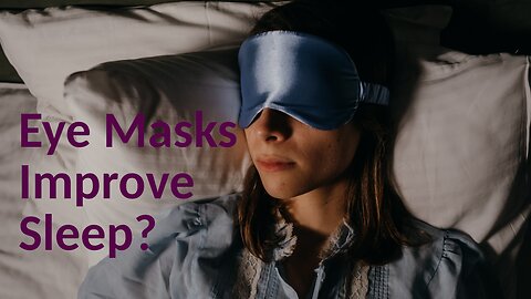 Eye Masks: The Secret Weapon for Post-Surgery Pain Relief and Sleep? #eyemask #sleep #sleeping