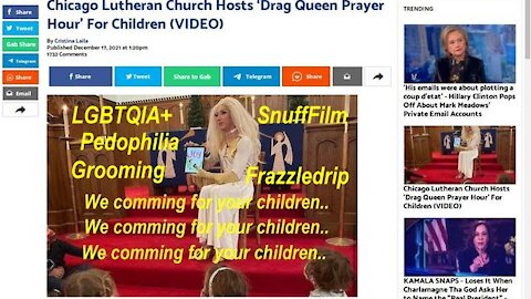 Nation of Abomination! Satanic Sick Pedophile LGBTIQA+ Drag Queen Church Prayer Hour [19.12.2021]