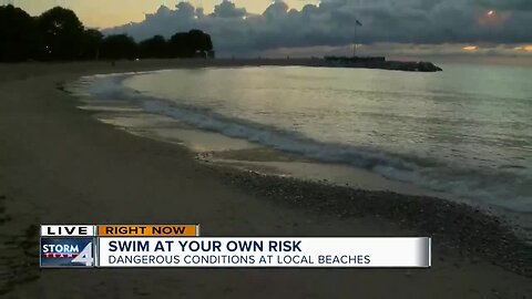Swim at your own risk: Dangerous conditions present at local beaches Thursday