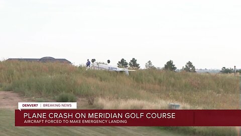 2 uninjured after crash lands on Douglas County golf course