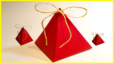 How to make a pyramid gift box