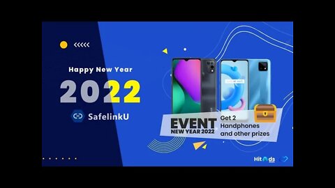 SafelinkU Event New Year 2022! berhadiah hp pasti dapat