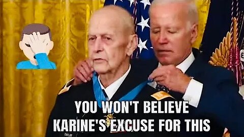 Karine ACTUALLY used this excuse for why Biden walked out in the middle of that Ceremony!