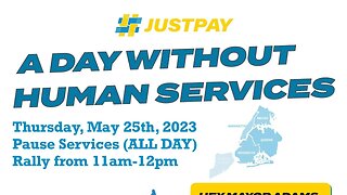 #adaywithouthumanservices COLA Rally City Hall Broadway and Murray St 5/25/23 #justpay #nonprofit