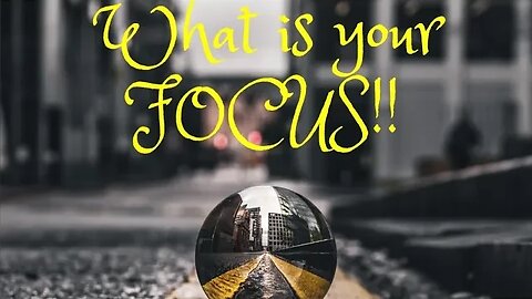 What is your FOCUS? Focus on the love of God!
