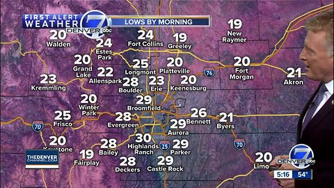 Dry in Denver for now, more mountain snow