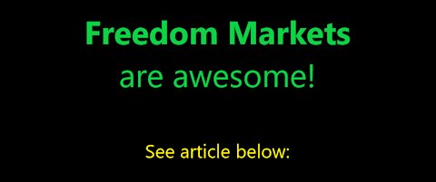 Freedom Markets taking over in NZ!