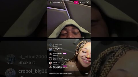 FREDO BANG IG LIVE: Fredo Late Night DEMON TIMING Wit Some Girls On Live *Gets Wild* (19-02-23) pT.1