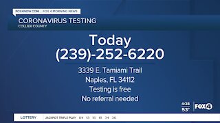 Coronavirus testing in Collier County