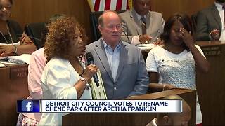 Detroit City Council approves plan to rename Chene Park in honor of Aretha Franklin