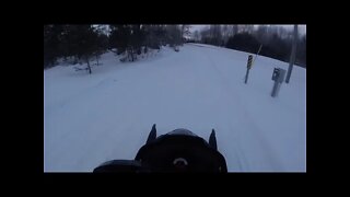 Snowmobile Trail Riding (Gaylord Michigan) Part 24