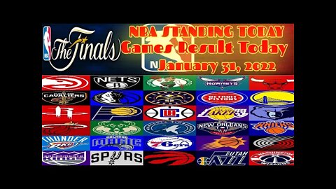 #NBA #NBA STANDINGS TODAY AS OF JANUARY 31, 2022 #NBA UPDATE TODAY #NBA GAME RESULTS TODAY #TRENDING