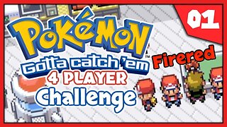 Pokemon Firered Catch Em All Challenge (4 Player) #1