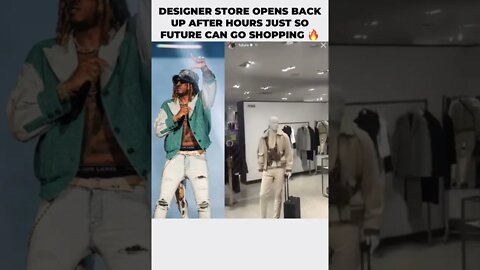 Future goes shopping for designer all alone at after hours in a $20,000 Mink coat 🦅🔥