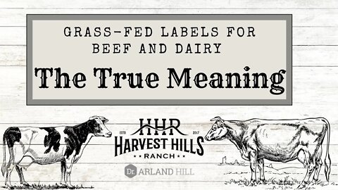 Grass Fed Labels for Beef and Dairy - The True Meaning