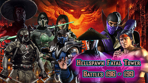 MK Mobile. Hellspawn Fatal Tower - Battles 196 - 199